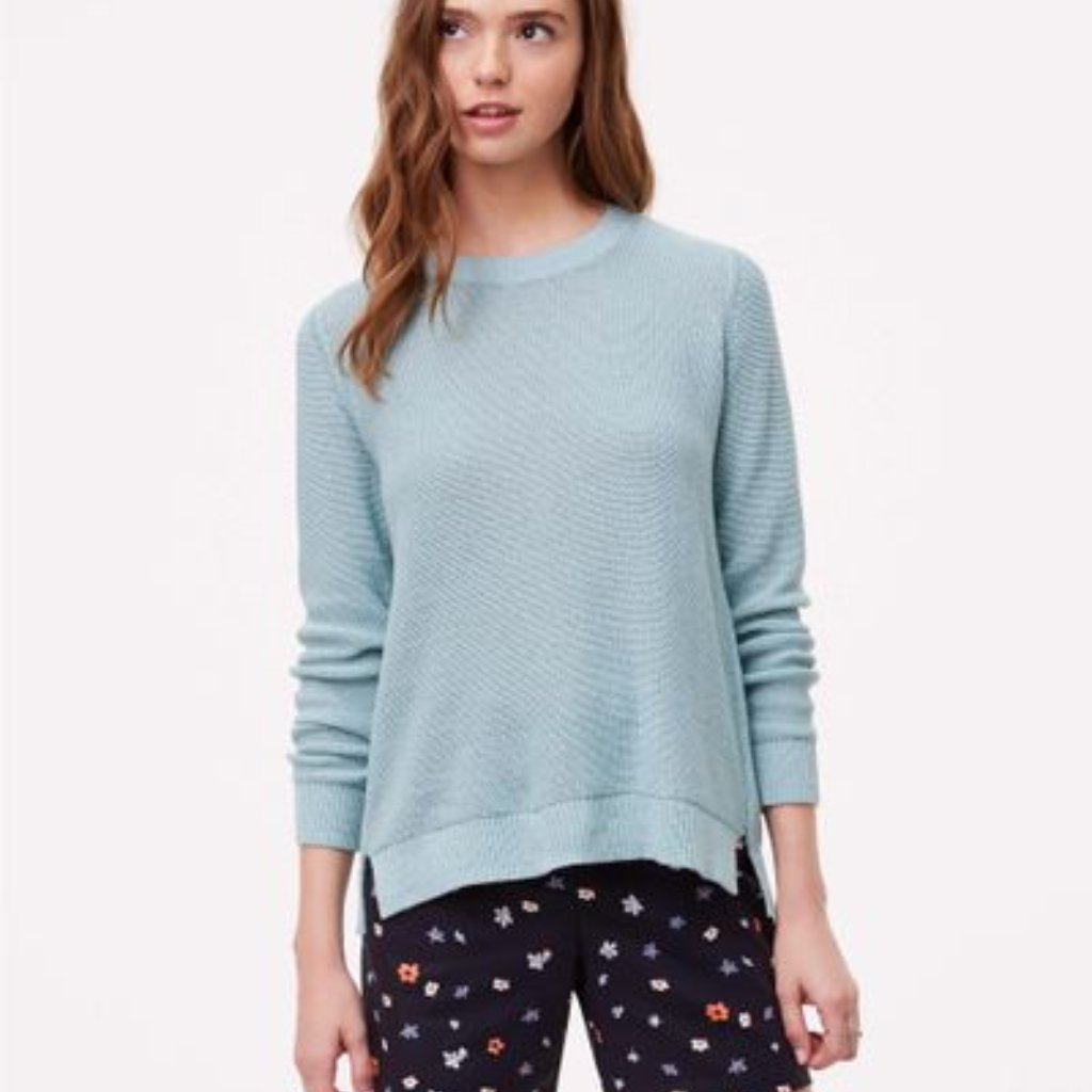 Loft Split Back Sweater